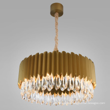 Postmodern luxury k9 crystal chandelier lighting gold chandeliers pendant lights for home decoration